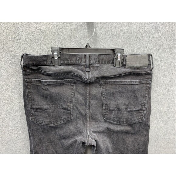 PacSun Denim Jeans Men's Size 34X32 Black Stacked Skinny Hip Hop Street - Picture 10 of 16